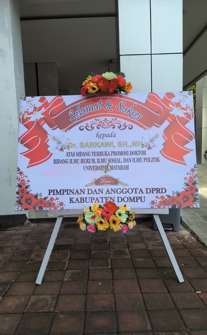 	Papan Ucapan Selamat Ujian Terbuka Doktor